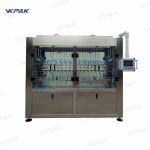 Machine de remplissage par débordement automatique de bouteilles en verre liquide mousseux linéaires