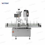 Machine de capsulage automatique de bouteilles en plastique rotatives pour ligne de remplissage
