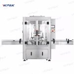 Ligne de remplissage pneumatique automatique de bocaux en verre d'huile de coco à 2 têtes