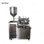 Machines de remplissage et de scellage de tubes métalliques en aluminium pliables semi-automatiques