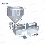 Machine de remplissage de crème épaisse pneumatique semi-automatique avec mélange