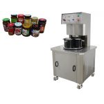 Machine de capsulage semi-automatique de bocaux en verre sous vide pour la fermeture de bouchons métalliques