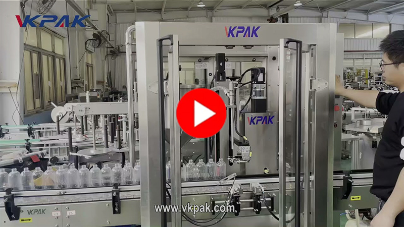 Ligne de remplissage à tête unique pour sauces et shampoings