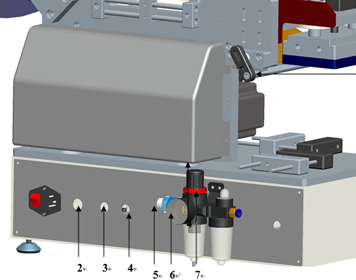 Machine d'étiquetage de sacs en plastique semi-automatique pour sacs à bec verseur pour surfaces planes