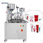 Machine de remplissage et de scellage par ultrasons pour tubes laminés en plastique semi-automatique