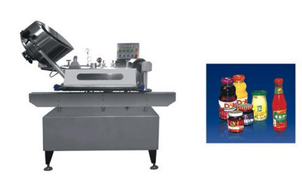 Button-controlled system glass Jar twist off Steam Capper equipment vacuum capping machine for sauce machine de capsulage sous vide à commande par bouton twist off.jpg