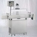 Machine de scellage par induction continue de bouteilles en verre et plastique avec feuille d'aluminium