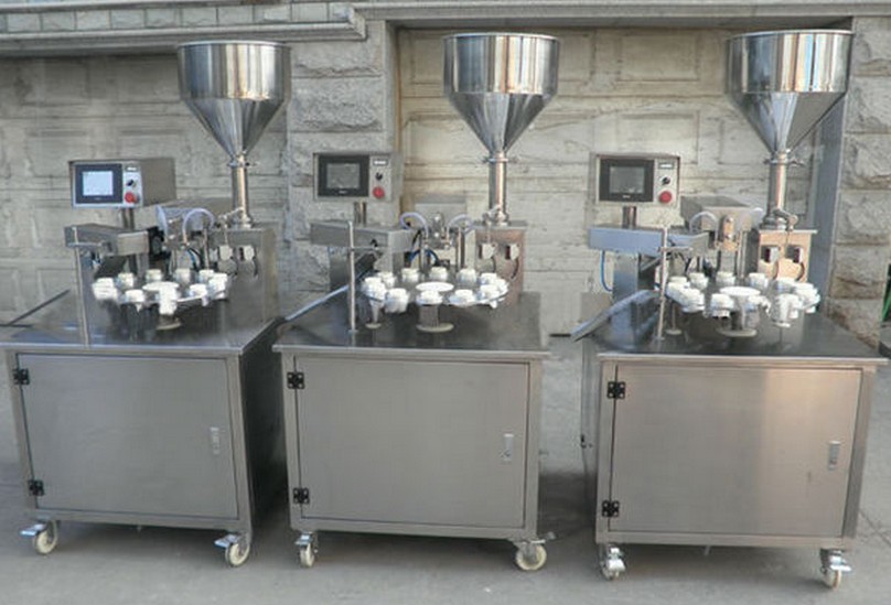 machines de remplissage de tubes rotatifs et de scellage par ultrasons semi-automatiques