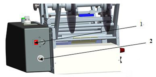 control panel of syringes labeling equipment panneau de contrôle de l'équipement d'étiquetage.jpg