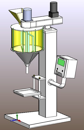 CAD illustration of powder filling machine dessin illustration pour remplissage.jpg