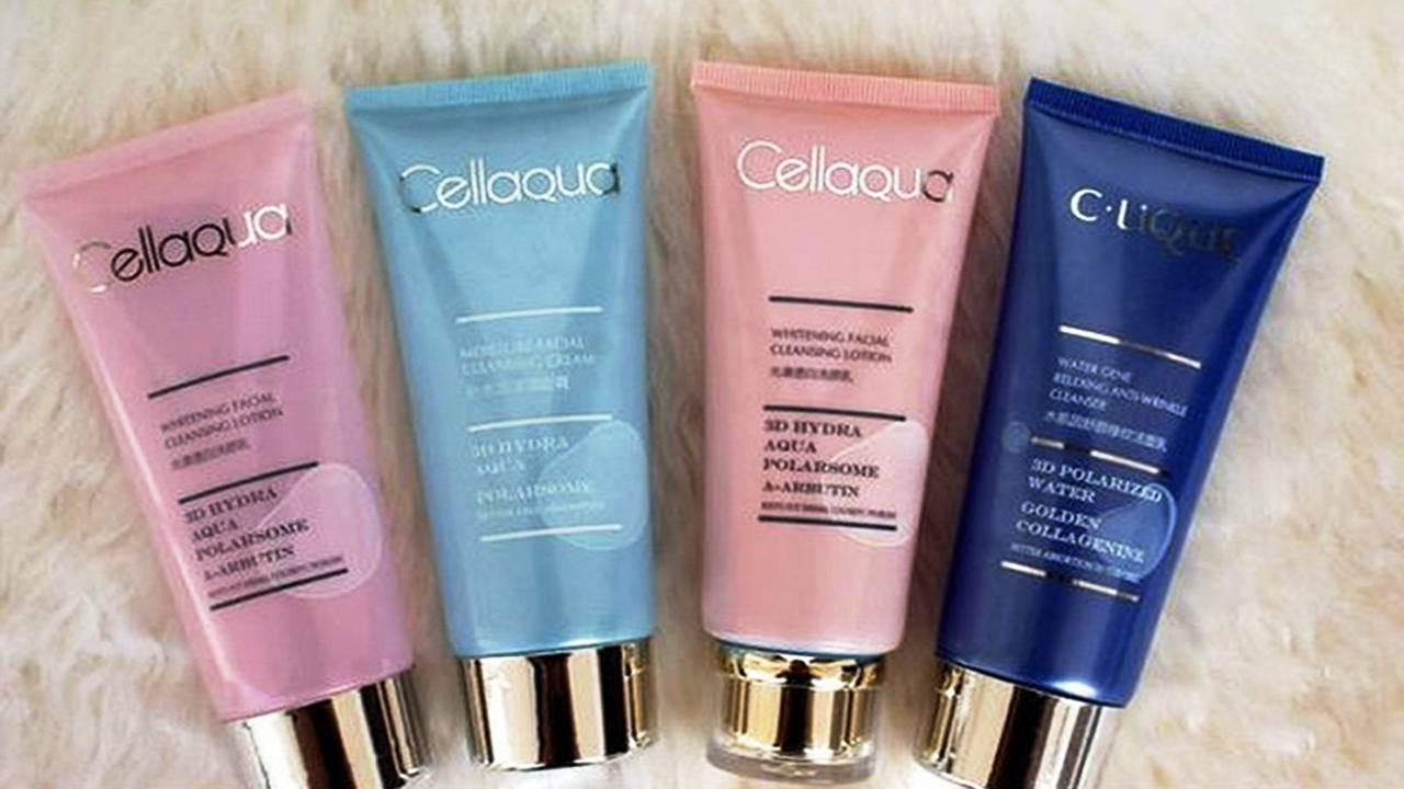 échantillons de crème en tubes