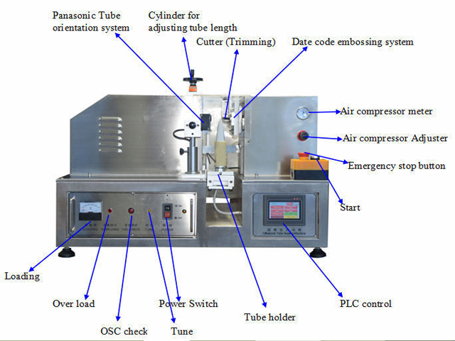 semi automatic sealing machines Scellant à tubes à ultrasons